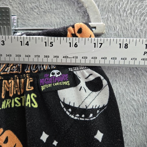 Disney Women Sleepwear Large Black Nightmare Before Christmas Pajama Pant Jogger - Picture 3 of 13